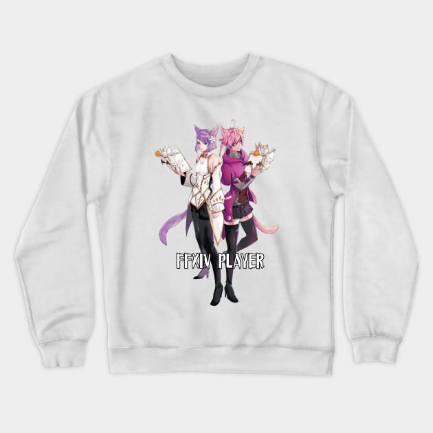 FFXIV player Crewneck Sweatshirt by Amber Anime